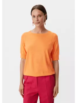 Пуловер comma, оранжевый