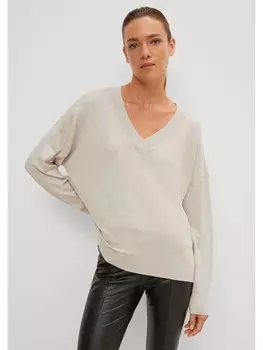 Пуловер comma Pullover langarm, бежевый