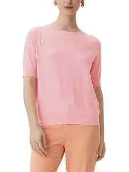 Пуловер comma, розовый