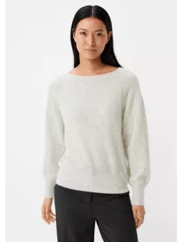 Пуловер comma, серый