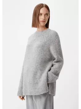 Пуловер comma, серый