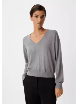 Пуловер comma, серый