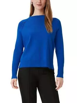 Пуловер comma, синий