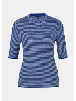 Пуловер comma, синий