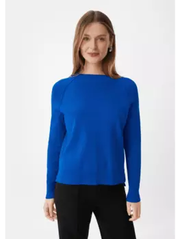 Пуловер comma, синий