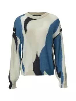 Пуловер comma, синий