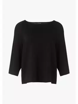 Пуловер comma Strickpullover 3/4 Arm, черный