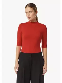 Пуловер comma Strickpullover 3/4 Arm, красный