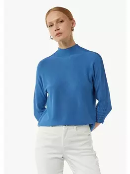 Пуловер comma Strickpullover 3/4 Arm, синий
