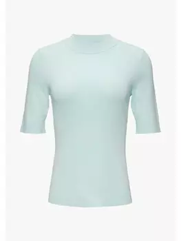 Пуловер comma Strickpullover kurzarm, синий