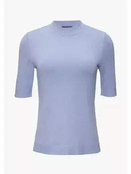 Пуловер comma Strickpullover kurzarm, синий