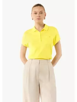 Пуловер comma Strickpullover kurzarm, желтый