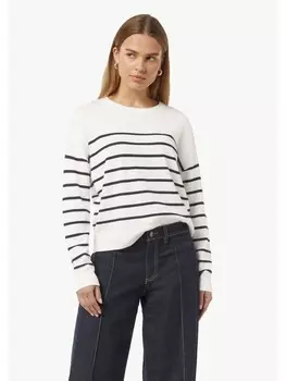 Пуловер comma Strickpullover langarm, белый