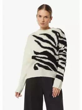 Пуловер comma Strickpullover langarm, белый