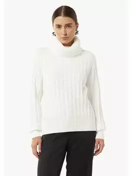 Пуловер comma Strickpullover langarm, белый