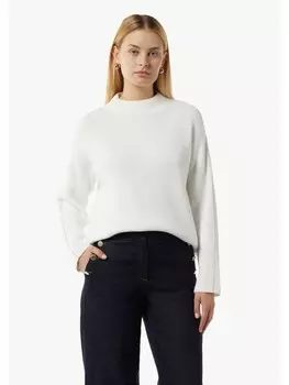 Пуловер comma Strickpullover langarm, белый