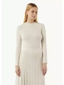 Пуловер comma Strickpullover langarm, бежевый