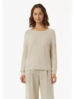 Пуловер comma Strickpullover langarm, бежевый