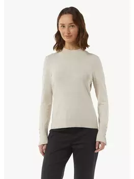 Пуловер comma Strickpullover langarm, бежевый