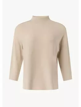 Пуловер comma Strickpullover langarm, бежевый