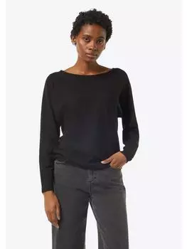 Пуловер comma Strickpullover langarm, черный