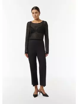 Пуловер comma Strickpullover langarm, черный