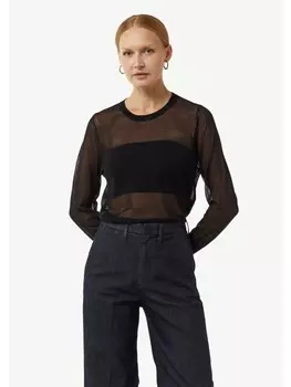 Пуловер comma Strickpullover langarm, черный