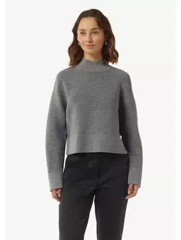 Пуловер comma Strickpullover langarm, серый