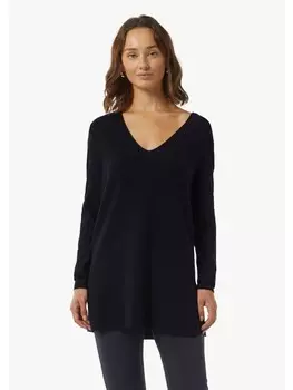 Пуловер comma Strickpullover langarm, синий