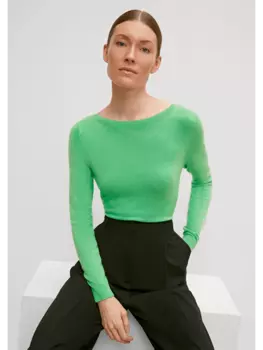 Пуловер comma, зеленый