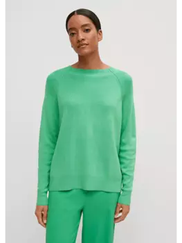 Пуловер comma, зеленый