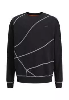 Пуловер conxtgen свитшот Jack & Jones, черный