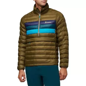 Пуловер Cotopaxi Fuego на пуху, дубовый в полоску