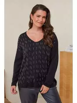 Пуловер Curvy Lady, черный