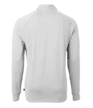 Пуловер Cutter & Buck Big & Tall Adapt Eco Knit Heather с молнией четверти, серый