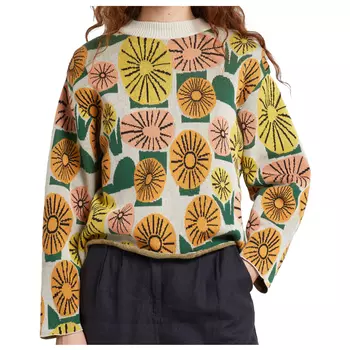 Пуловер Dedicated Women's Limhamn Dandelions, цвет Oat White