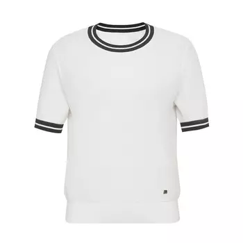 Пуловер Deep Breath с короткими рукавами и текстурой, белый