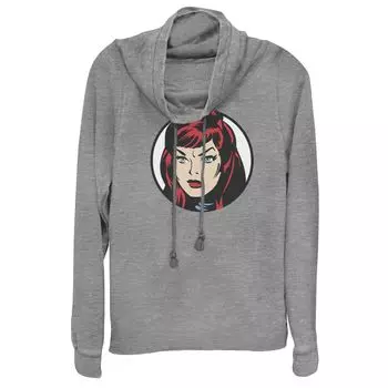 Пуловер для юниоров Marvel Black Widow Face с хомутом и воротником-стойкой Licensed Character