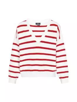 Пуловер DreiMaster Maritim, цвет offwhite red stripe