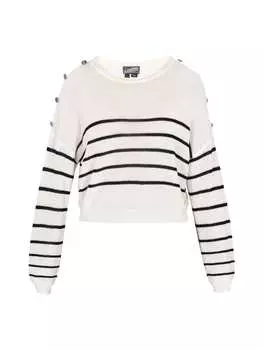 Пуловер DreiMaster Vintage, цвет offwhite black