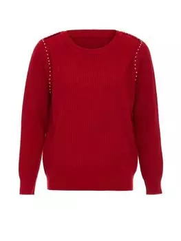 Пуловер dulcey, красный