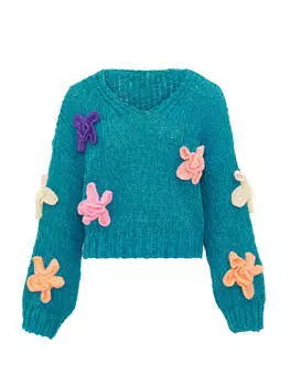 Пуловер ebeeza, бирюзовый