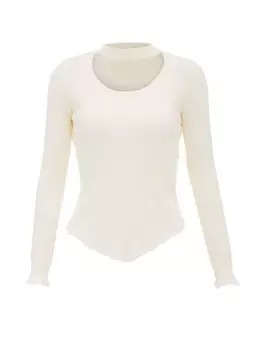 Пуловер ebeeza Strick, белый