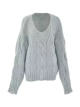 Пуловер ebeeza Strick, голубой