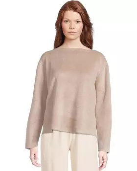 Пуловер Eberjey Reversible Plush Raw Edge Pullover, цвет Toffee