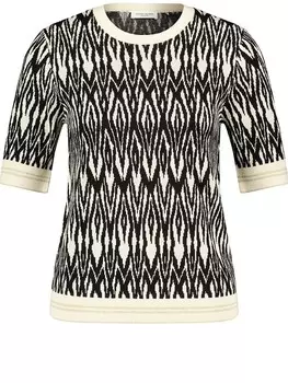 Пуловер EDITION, цвет schwarz/creme