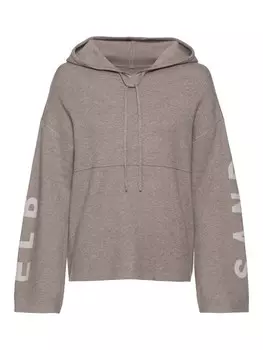 Пуловер ELBSAND, серо-коричневый