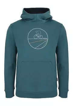 Пуловер elkline Hoodie Fiets, аква