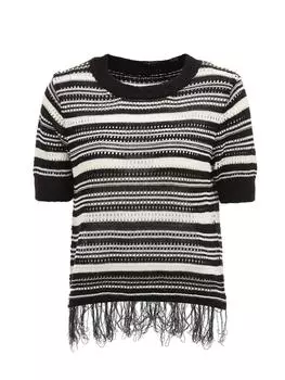 Пуловер esha, цвет schwarz wollweiss