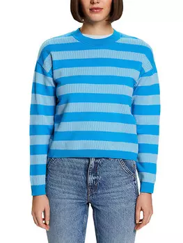 Пуловер ESPRIT, цвет blau/wei